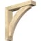 Ekena Millwork Thorton Block Rough Sawn Bracket w/ Offset Brace, Douglas Fir, 4"W x 18"D x 18"H BKT0402X18X18THR05RDF - alternate 1